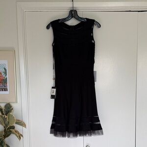 Tadashi Shoji Elegant Black Sleeveless Dress